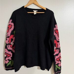 Sundance mohair and wool blend ladies oversized pullover crewneck sweater